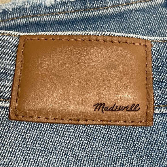 Madewell Hi Rise Skinny Crop Blue Jeans Distressed Size 26 - Picture 5 of 14